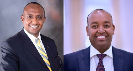 Ato Salahadin Khalifa (L) and Ato Dawit Woubishet (R)